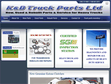 Tablet Screenshot of kdtruckparts.com